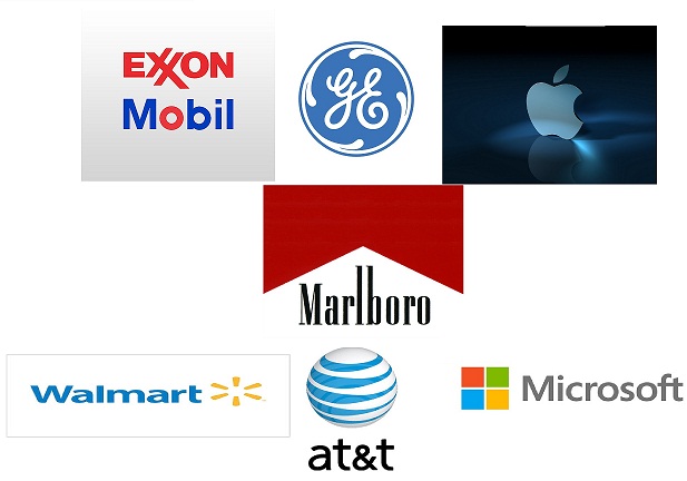 Seven of the world's top companies